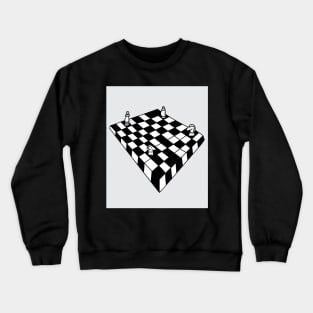 Chessboard Player Chess Pieces Crewneck Sweatshirt